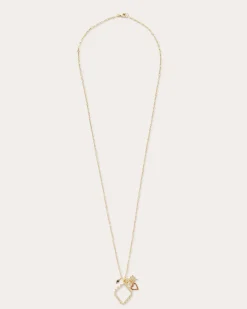 Sale Ramy Brook Zena Charm Necklace Gold