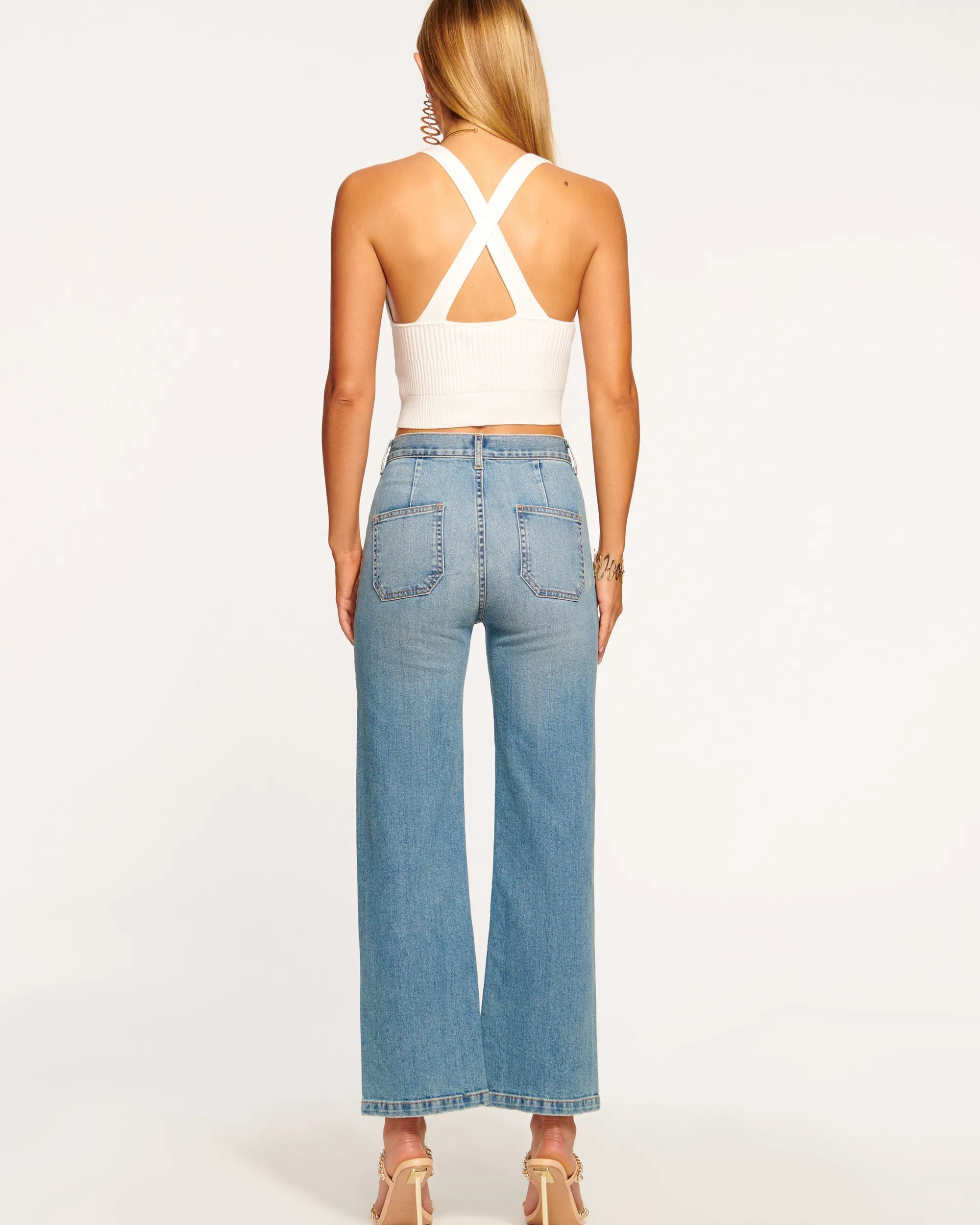 Online Ramy Brook Zoey Wide Leg Jean Lightwash